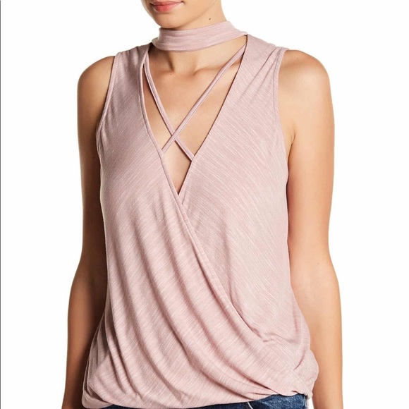 Lush Surplice Collared Tank - Picture 2 of 2